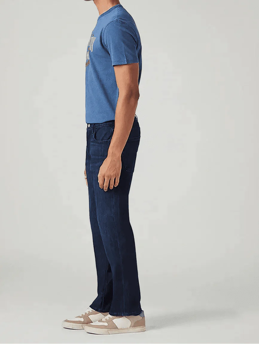Levi's 513 Dark Blue Slim Straight Fit Mid Rise Jeans - Jack N Jeans