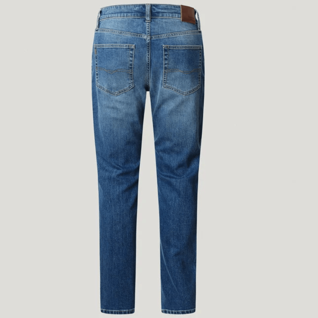 pepejeans taper fit mid-rise jeans - stanley - Jack N Jeans