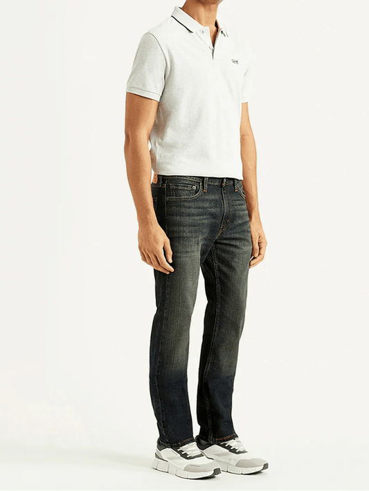 Levi's 513 Charcoal Grey Slim Straight Fit Mid Rise Jeans - Jack N Jeans