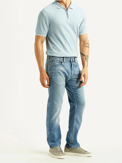 Levi's 513 Light Blue Slim Straight Fit Mid Rise Jeans - Jack N Jeans