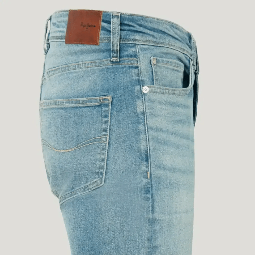 pepejeans skinny fit mid-rise jeans - finsbury - Jack N Jeans