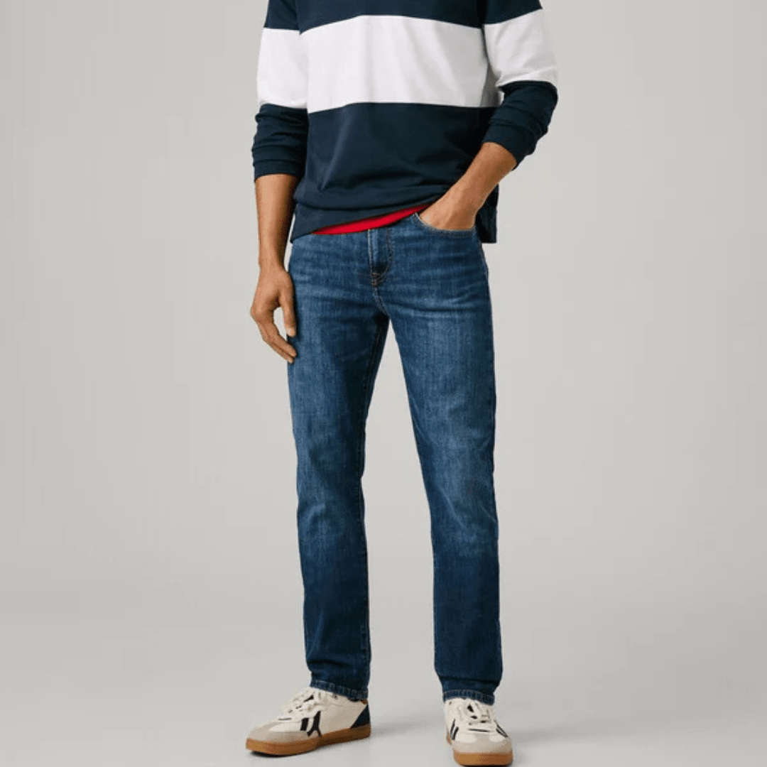 pepejeans slim fit mid-rise jeans - hatch - Jack N Jeans