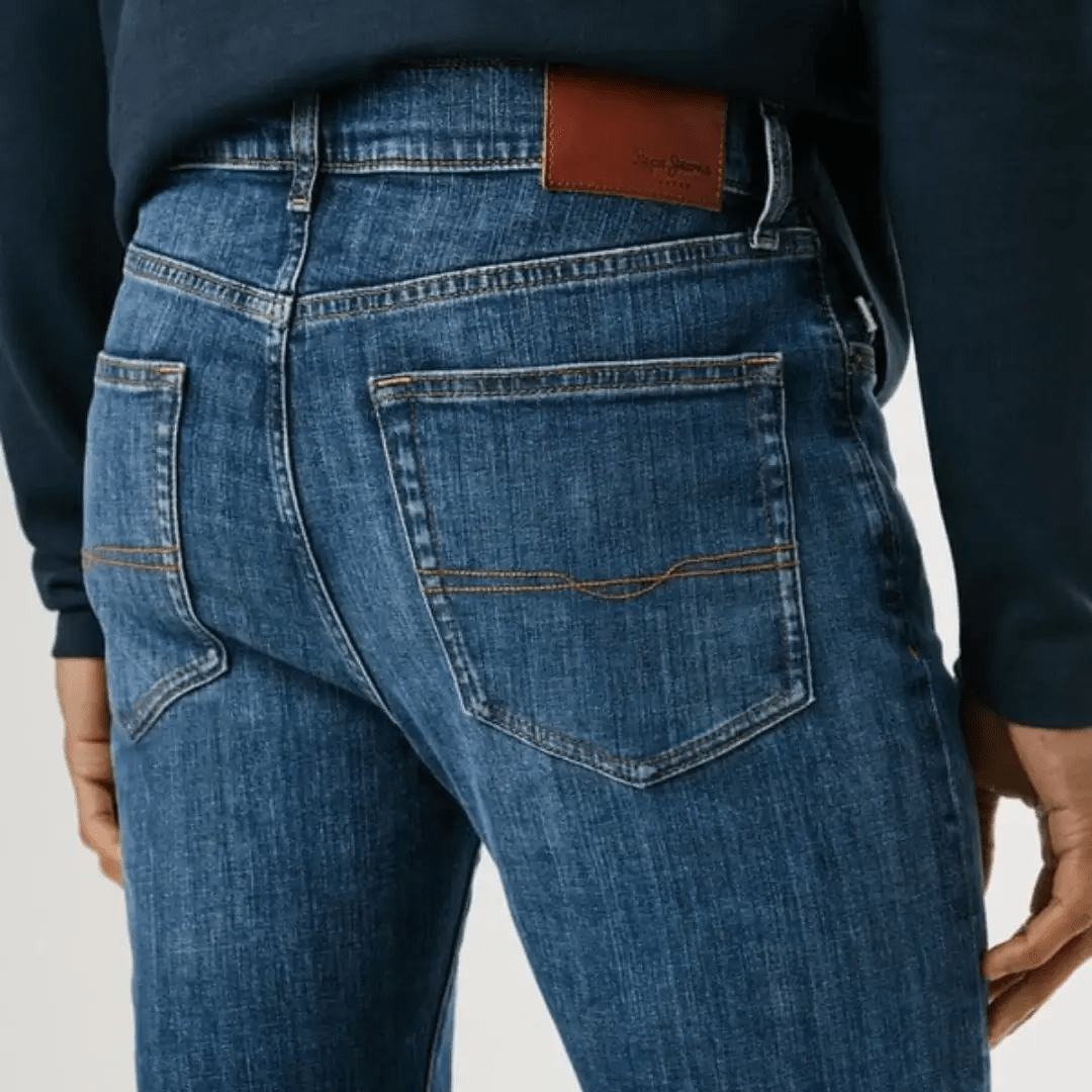 pepejeans slim fit mid-rise jeans - hatch - Jack N Jeans