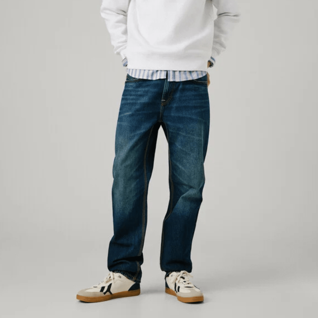 pepejeans straight fit mid-rise jeans - byron - Jack N Jeans
