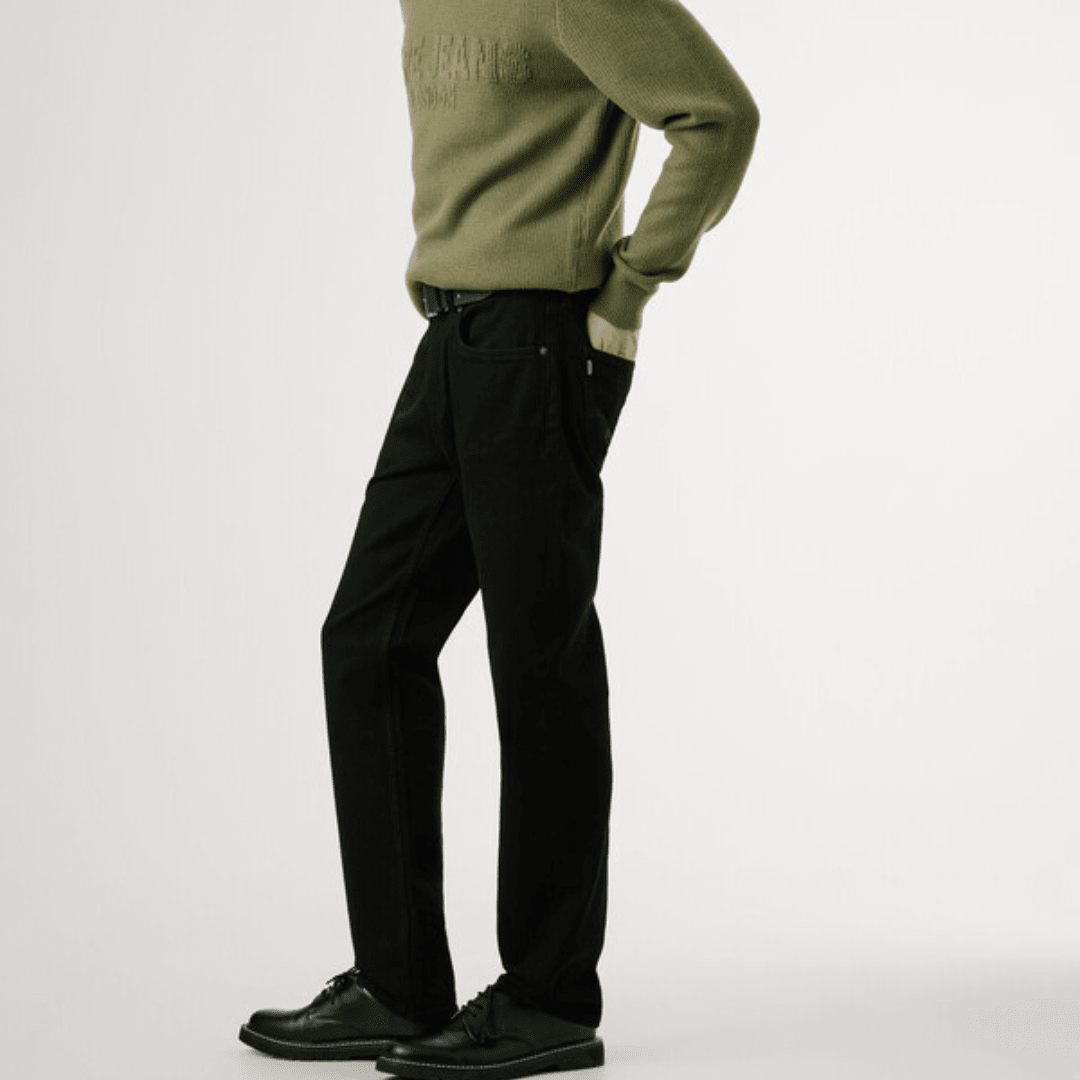 pepejeans straight fit mid-rise jeans - cash - Jack N Jeans