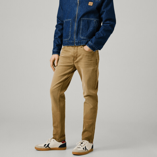 pepejeans taper fit mid-rise jeans - stanley - Jack N Jeans