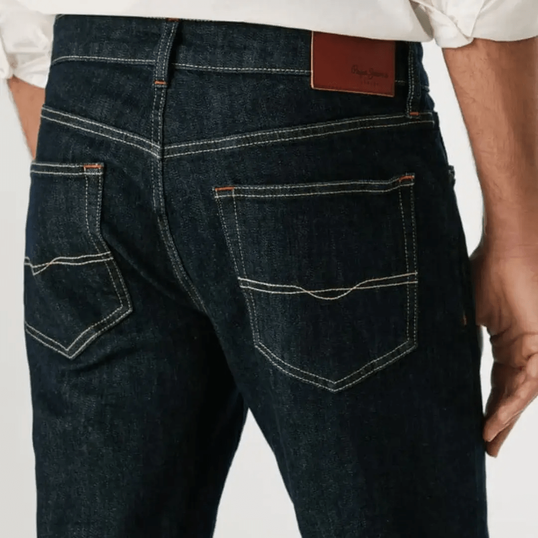 pepejeans taper fit mid-rise jeans - stanley - Jack N Jeans