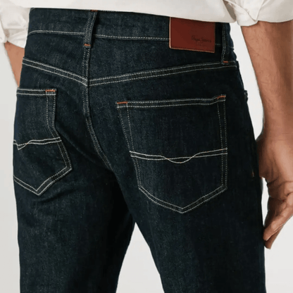 pepejeans taper fit mid-rise jeans - stanley - Jack N Jeans