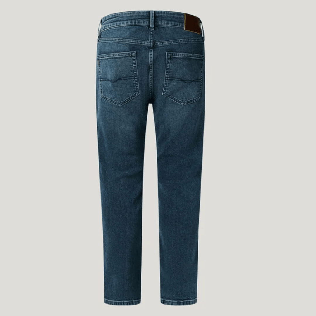pepejeans taper fit mid-rise jeans - stanley - Jack N Jeans