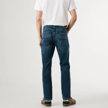 pepejeans taper fit mid-rise jeans - stanley - Jack N Jeans