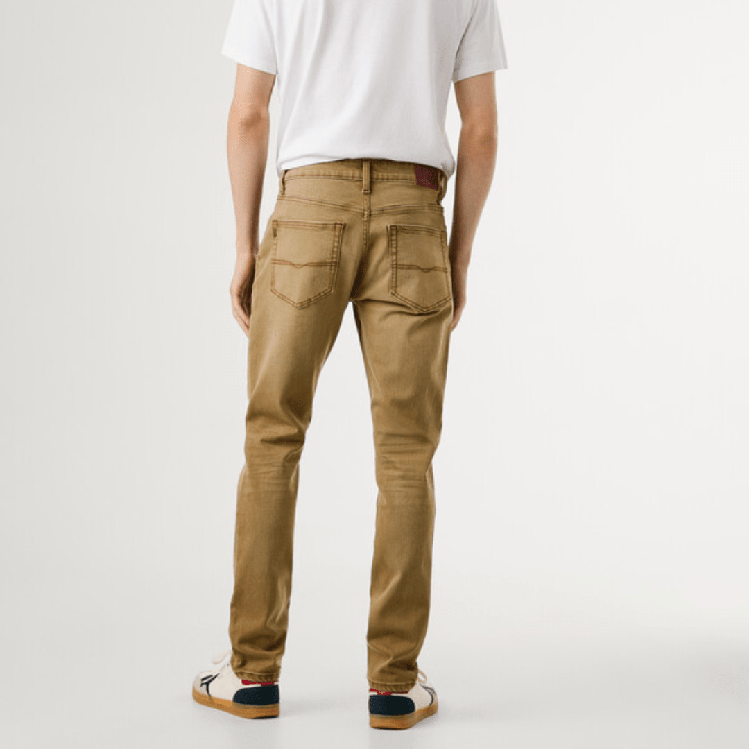 pepejeans taper fit mid-rise jeans - stanley - Jack N Jeans