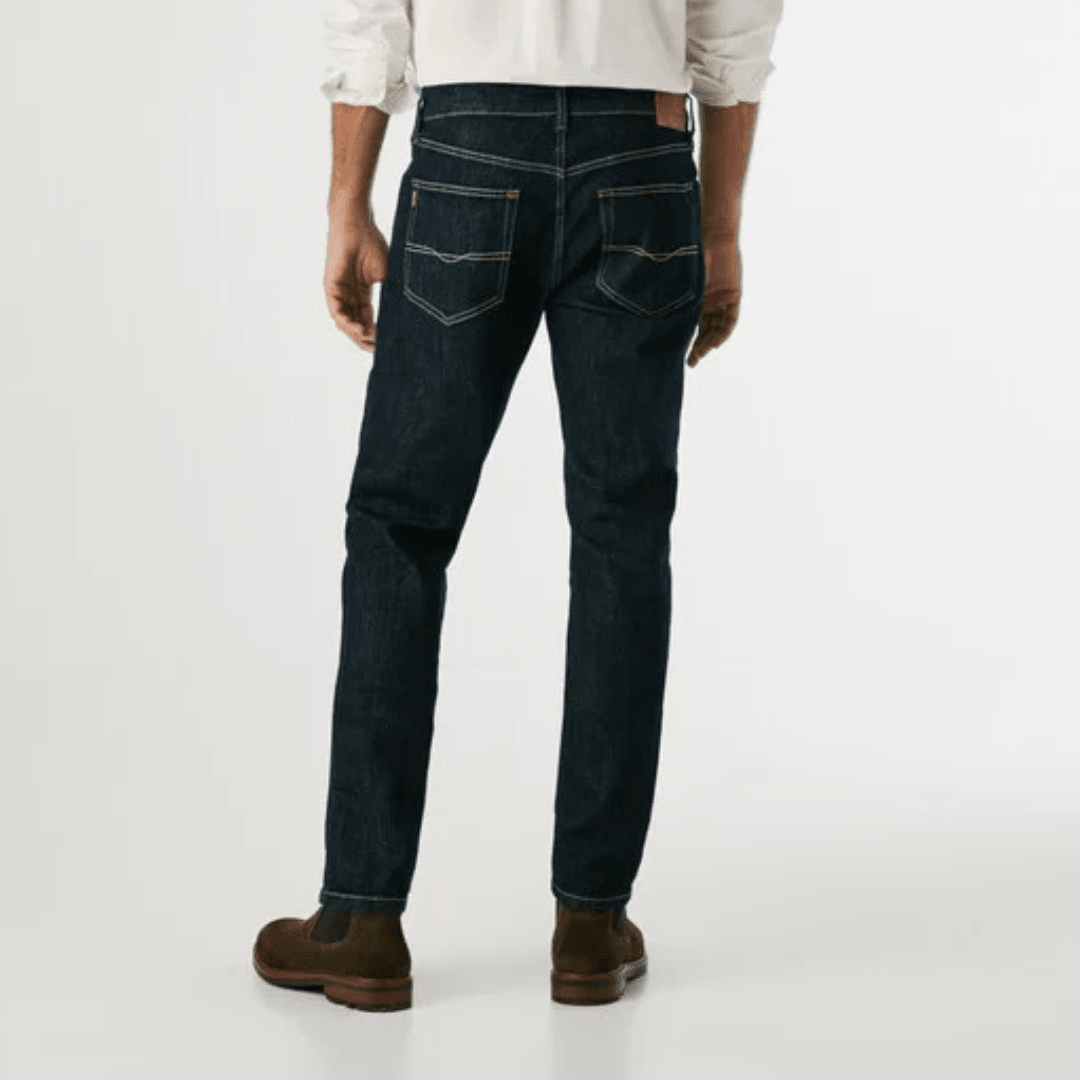 pepejeans taper fit mid-rise jeans - stanley - Jack N Jeans