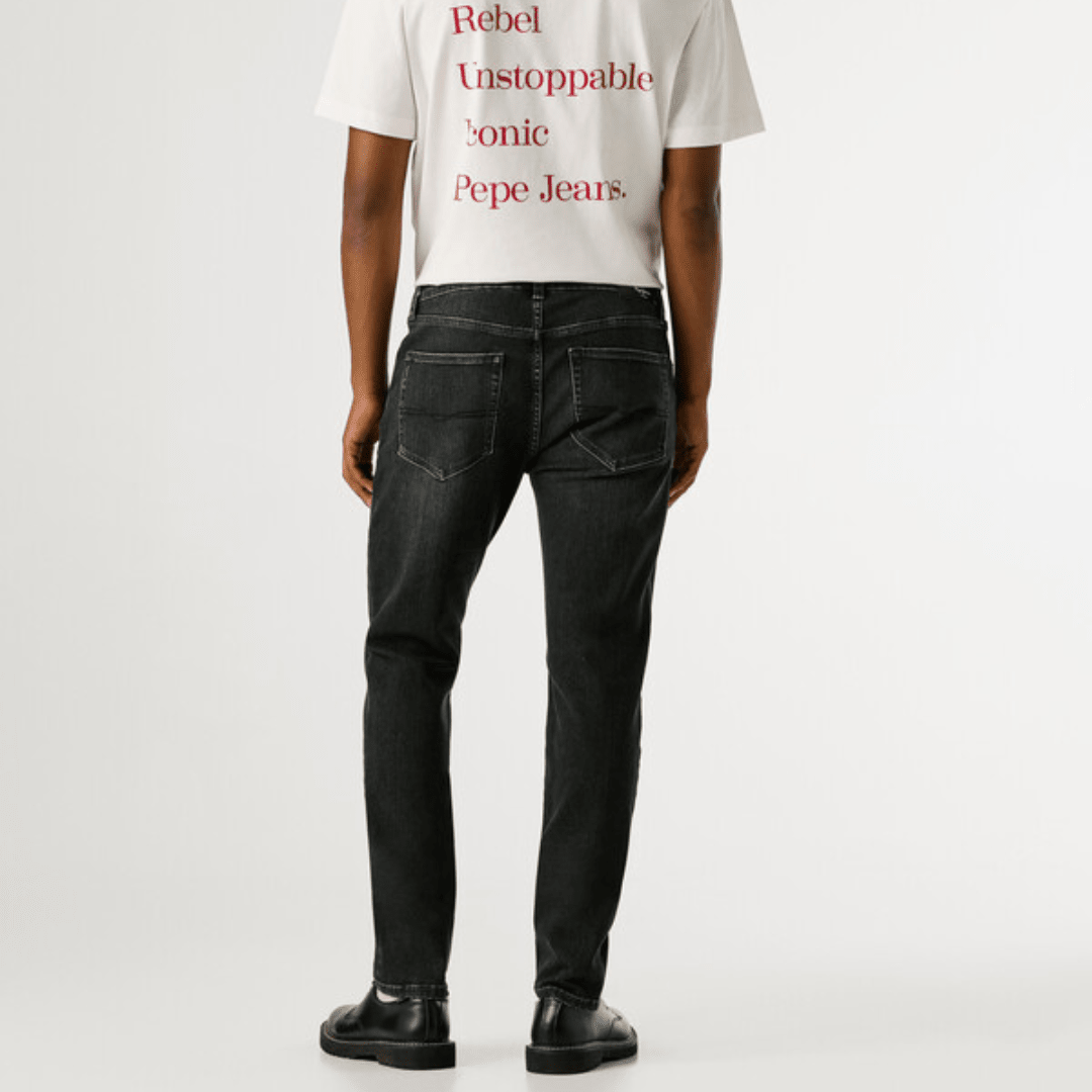 pepejeans taper fit mid-rise jeans - stanley - Jack N Jeans