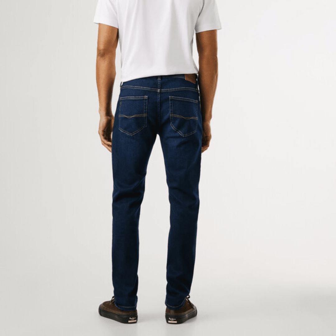 pepejeans taper fit mid-rise jeans - stanley - Jack N Jeans